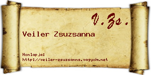 Veiler Zsuzsanna névjegykártya